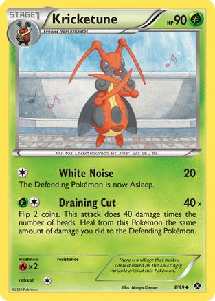 Kricketune 4/99 - Next Destinies Reverse Holofoil - Poke-Collect