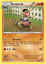 Krokorok 64/114 - Black and White Reverse Holofoil - Poke-Collect