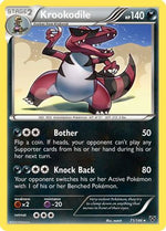Krookodile 71/146 - XY Base Set Reverse Holofoil - Poke-Collect