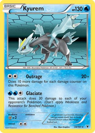 Kyurem 34/101 - Noble Victories Reverse Holofoil - Poke-Collect