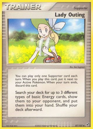 Lady Outing 87/107 - Deoxys Reverse Holofoil - Poke-Collect