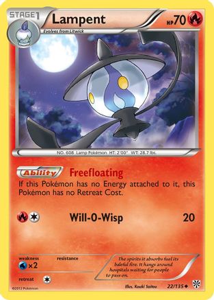 Lampent 22/135 - Plasma Storm Reverse Holofoil - Poke-Collect