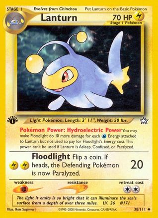 Lanturn 38/111 - Neo Genesis 1st Edition - Poke-Collect