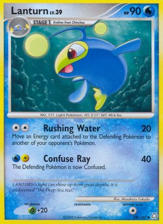 Lanturn (58) 58/146 - Legends Awakened Reverse Holofoil - Poke-Collect