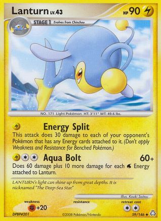Lanturn (59) 59/146 - Legends Awakened Reverse Holofoil - Poke-Collect