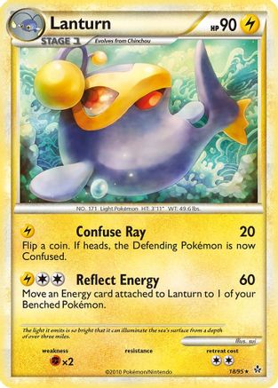Lanturn 18/95 - Unleashed Reverse Holofoil - Poke-Collect