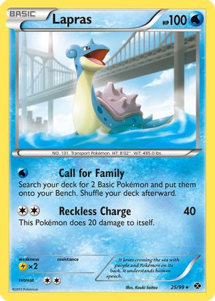 Lapras (25) 25/99 - Next Destinies Reverse Holofoil - Poke-Collect