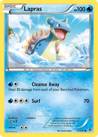 Lapras 17/101 - Plasma Blast Reverse Holofoil - Poke-Collect