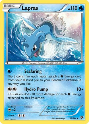 Lapras 35/146 - XY Base Set Holofoil - Poke-Collect