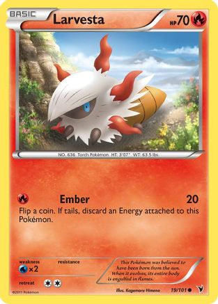 Larvesta (19) 19/101 - Noble Victories - Poke-Collect