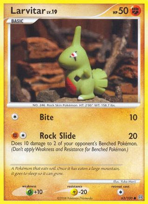 Larvitar 63/100 - Stormfront - Poke-Collect