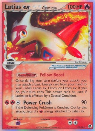 Latias ex (Delta Species) 95/101 - Dragon Frontiers Holofoil - Poke-Collect