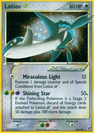Latios Star 106/107 - Deoxys Holofoil - Poke-Collect