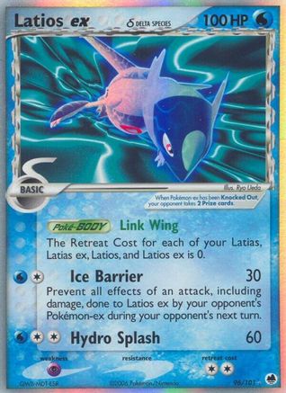 Latios ex (Delta Species) 96/101 - Dragon Frontiers Holofoil - Poke-Collect