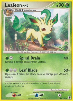 Leafeon (24) 24/100 - Majestic Dawn Reverse Holofoil - Poke-Collect