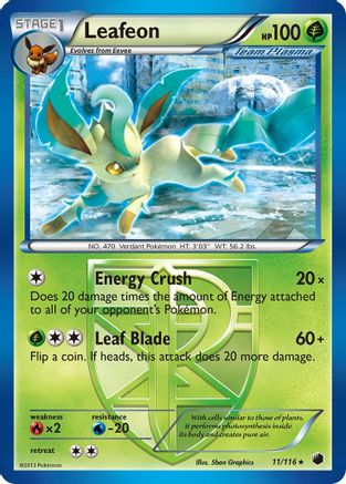 Leafeon (Team Plasma) 11/116 - Plasma Freeze - Poke-Collect