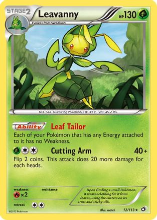 Leavanny 12/113 - Legendary Treasures Reverse Holofoil - Poke-Collect