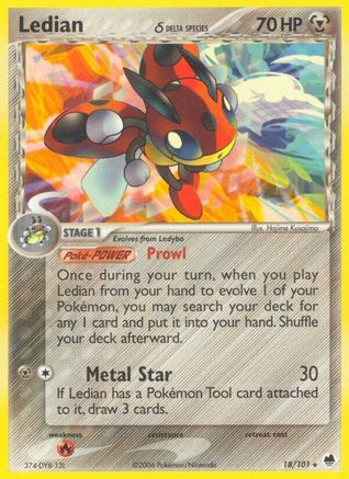 Ledian (Delta Species) 18/101 - Dragon Frontiers - Poke-Collect