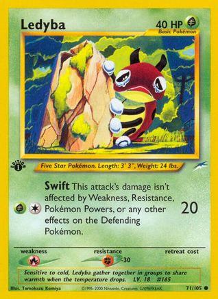 Ledyba 71/105 - Neo Destiny 1st Edition - Poke-Collect