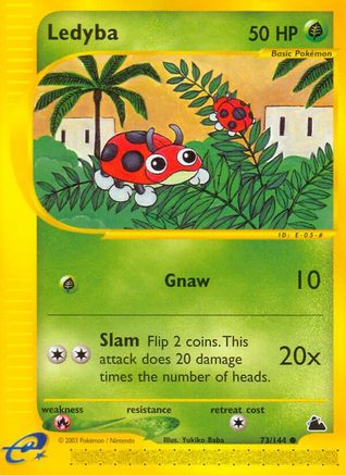 Ledyba (73) 73/144 - Skyridge Reverse Holofoil - Poke-Collect