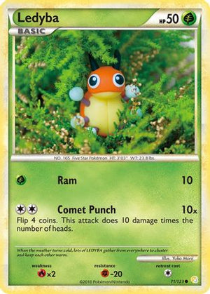 Ledyba 71/123 - HeartGold SoulSilver - Poke-Collect