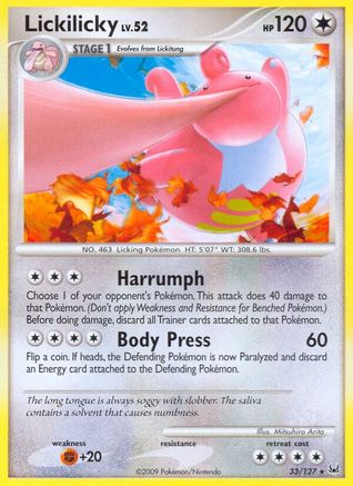 Lickilicky 33/127 - Platinum Reverse Holofoil - Poke-Collect