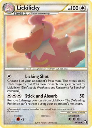 Lickilicky 38/102 - Triumphant Reverse Holofoil - Poke-Collect