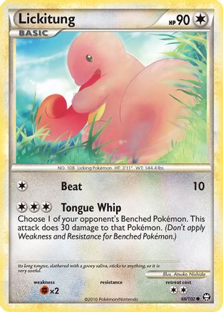 Lickitung 66/102 - Triumphant Reverse Holofoil - Poke-Collect