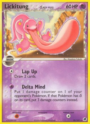Lickitung (Delta Species) 19/101 - Dragon Frontiers - Poke-Collect