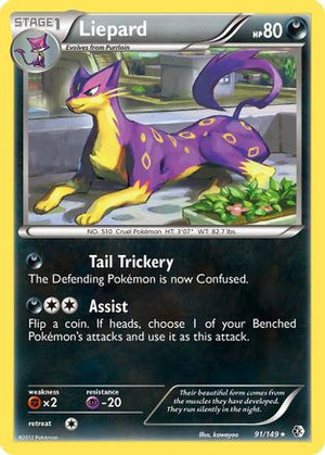 Liepard 91/149 - Boundaries Crossed Reverse Holofoil - Poke-Collect