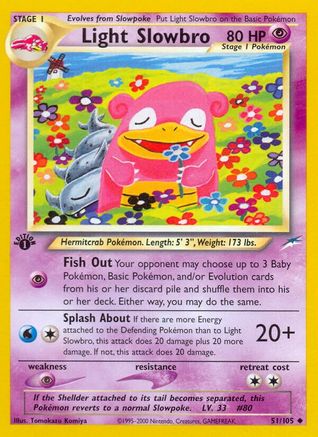 Light Slowbro 51/105 - Neo Destiny 1st Edition - Poke-Collect
