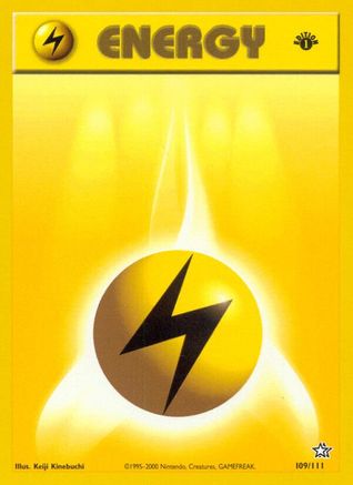 Lightning Energy 109/111 - Neo Genesis Unlimited - Poke-Collect