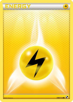 Lightning Energy 108/114 - Black and White - Poke-Collect