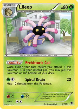 Lileep 3/101 - Plasma Blast - Poke-Collect