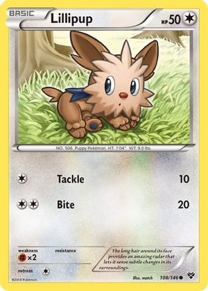 Lillipup 108/146 - XY Reverse Holofoil