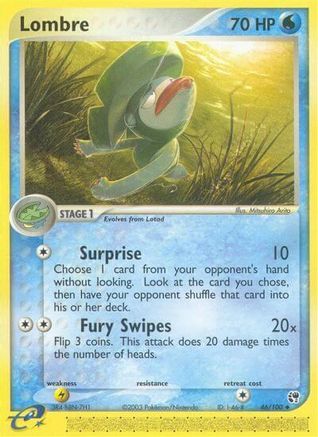 Lombre - 46/100 46/100 - Sandstorm Reverse Holofoil - Poke-Collect