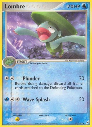 Lombre 37/100 - Crystal Guardians Reverse Holofoil - Poke-Collect