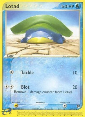 Lotad 67/100 - Sandstorm Reverse Holofoil