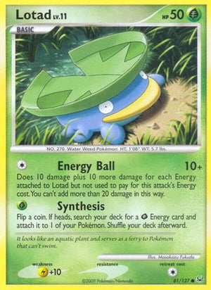 Lotad 81/127 - Platinum Reverse Holofoil - Poke-Collect