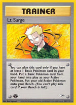 Lt. Surge (101) 101/132 - Gym Heroes Unlimited - Poke-Collect