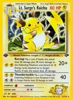 Lt. Surge's Raichu 11/132 - Gym Challenge Unlimited Holofoil - Poke-Collect