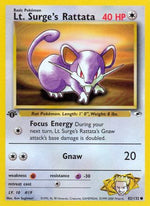 Lt. Surge's Rattata 82/132 - Gym Heroes 1st Edition - Poke-Collect