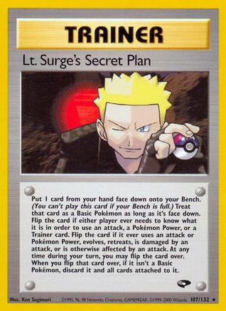 Lt. Surge's Secret Plan 107/132 - Gym Challenge 1st Edition - Poke-Collect