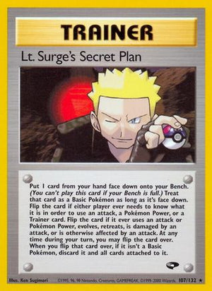 Lt. Surge's Secret Plan 107/132 - Gym Challenge 1st Edition - Poke-Collect