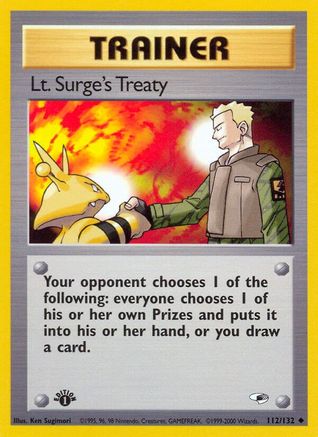 Lt. Surge's Treaty 112/132 - Gym Heroes Unlimited - Poke-Collect
