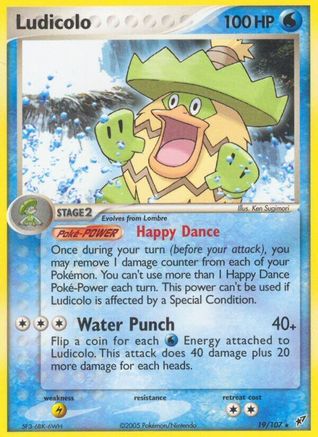 Ludicolo - 019/107 19/107 - Deoxys Reverse Holofoil - Poke-Collect