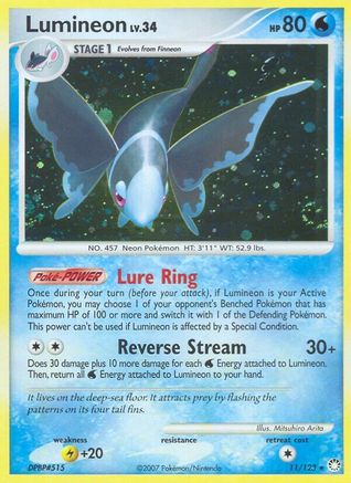 Lumineon 11/123 - Mysterious Treasures Reverse Holofoil - Poke-Collect