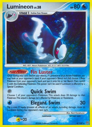 Lumineon 4/100 - Stormfront Reverse Holofoil - Poke-Collect