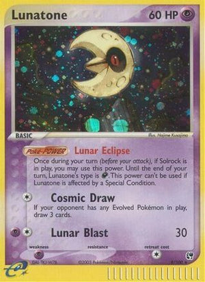 Lunatone 8/100 - Sandstorm Holofoil