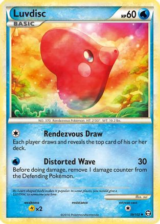 Luvdisc 39/102 - Triumphant Reverse Holofoil - Poke-Collect